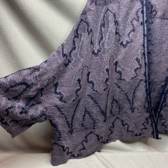 Free People Purple open front knit cardigan size small - Picture 5 of 6